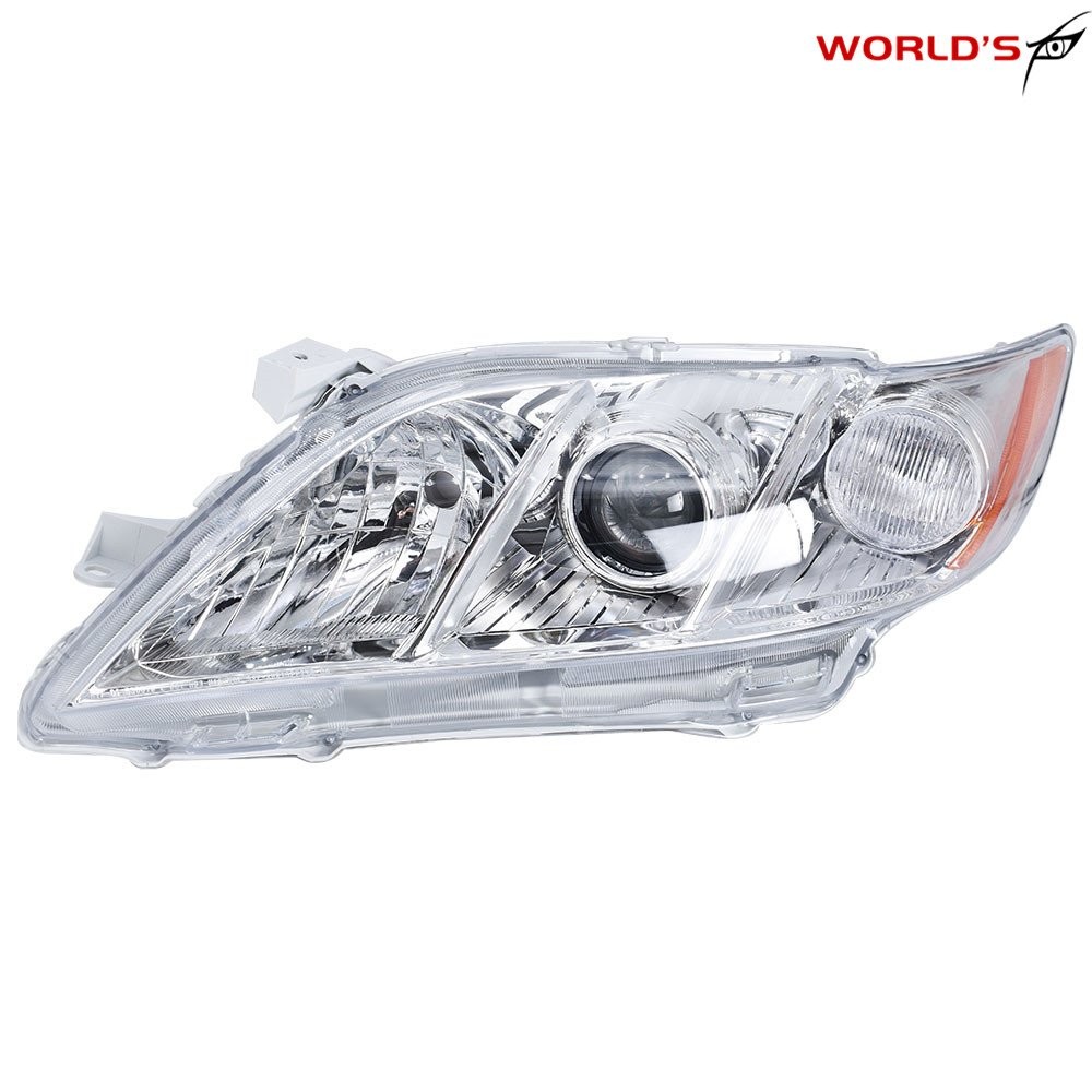 Headlights For 2007 2008 2009 Toyota Camry Projector Headlamps Chrome Right+Left
