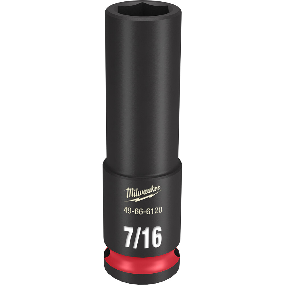 Milwaukee 49-66-6120 SHOCKWAVE Impact Duty 3/8 Drive 7/16 in. Deep 6 Point Socke