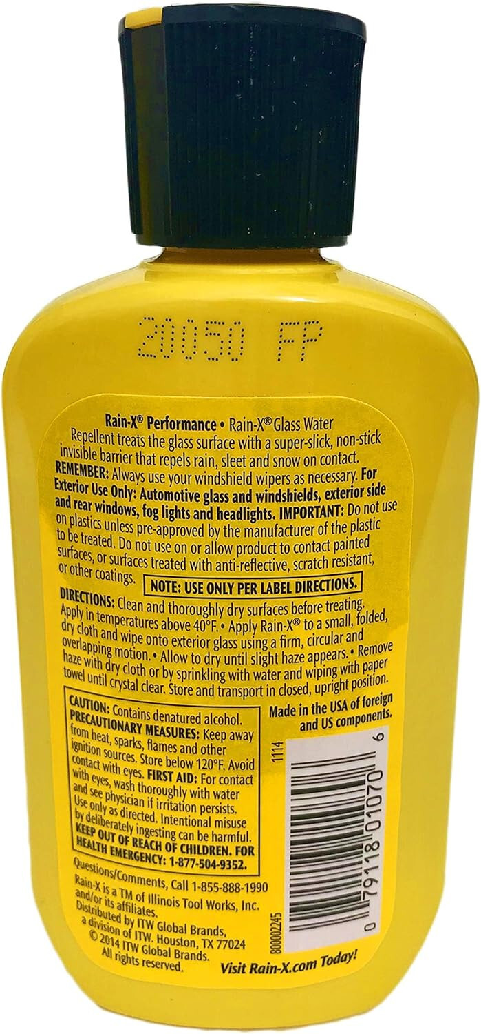 Rain-X Original GLASS WATER REPELLENT / TREATMENT RAIN SLEET SNOW Visibility