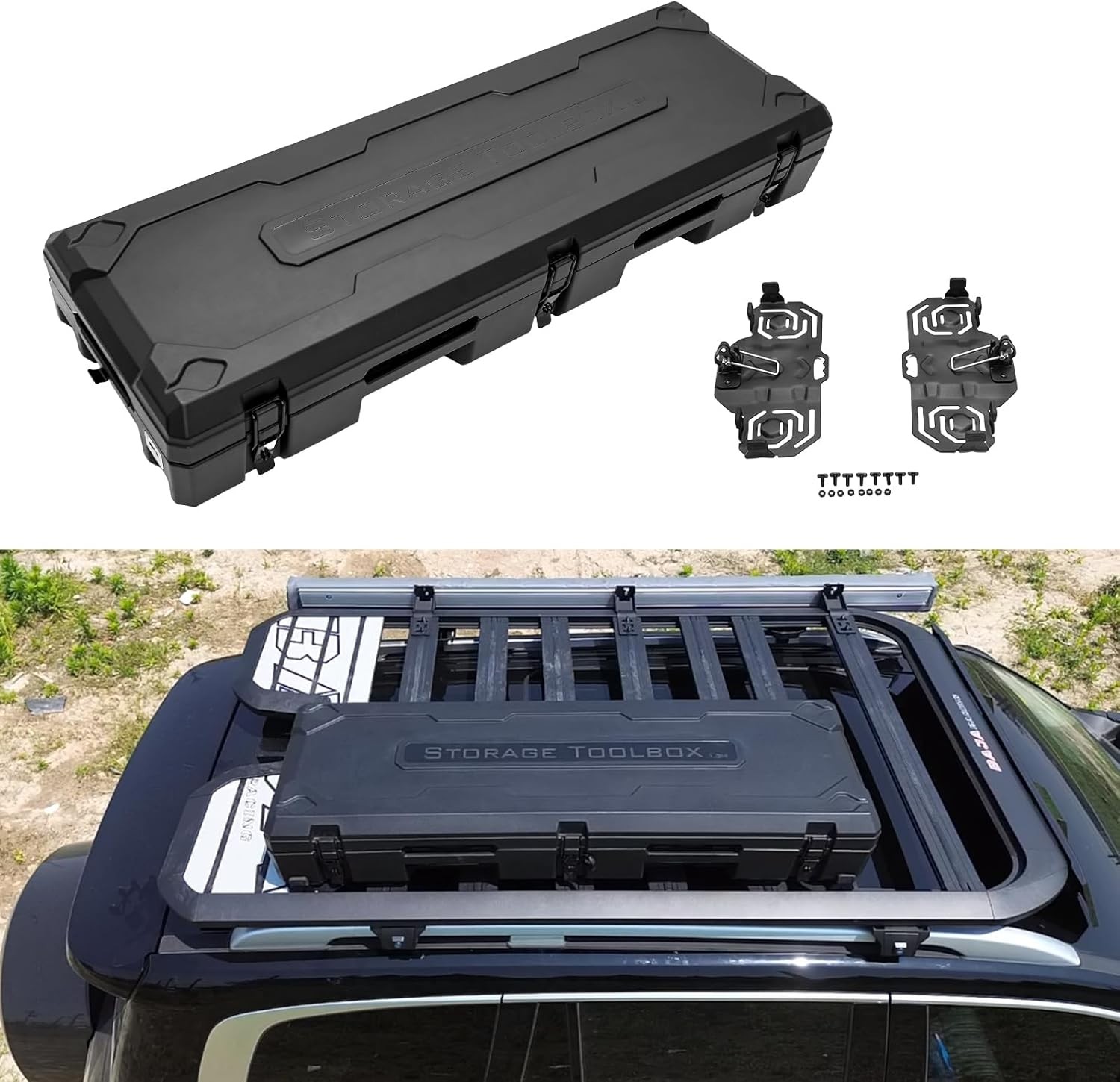 Waterproof Vehicle Roof Mount Travel Storage Box Car Top Cargo Carrier with Lock