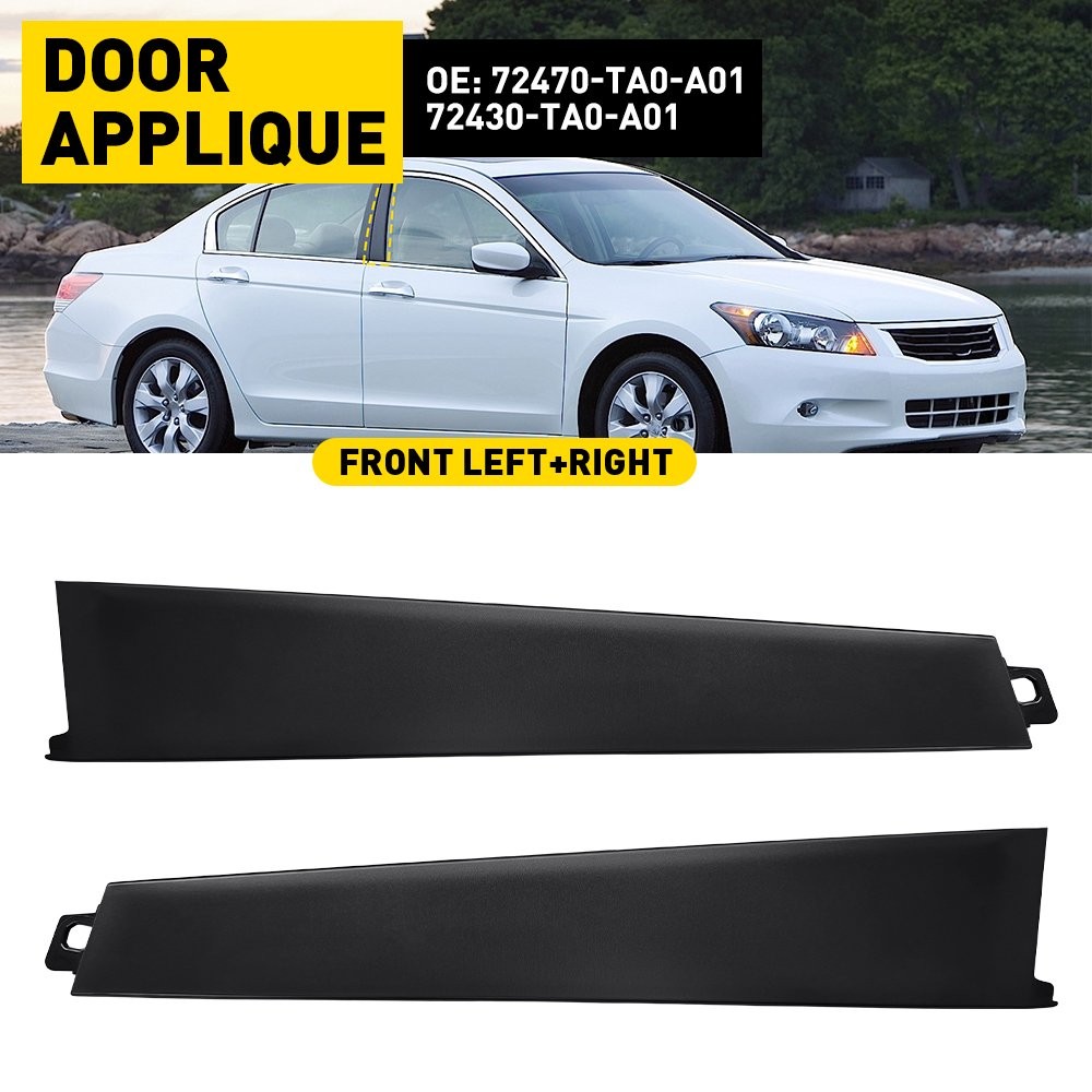 Front Left / Right Door Applique Pillar Molding Trim For Honda Accord 2008-2013