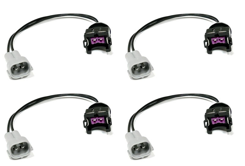 EV1 Female to Denso MaleFuel Injector Connector Electrical Plug Clip Adapter US