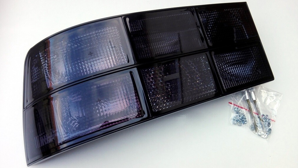 PORSCHE 924 944 CARRERA GT TURBO CABRIO SMOKED BLACK TAILLIGHTS LIGHTS BLACK