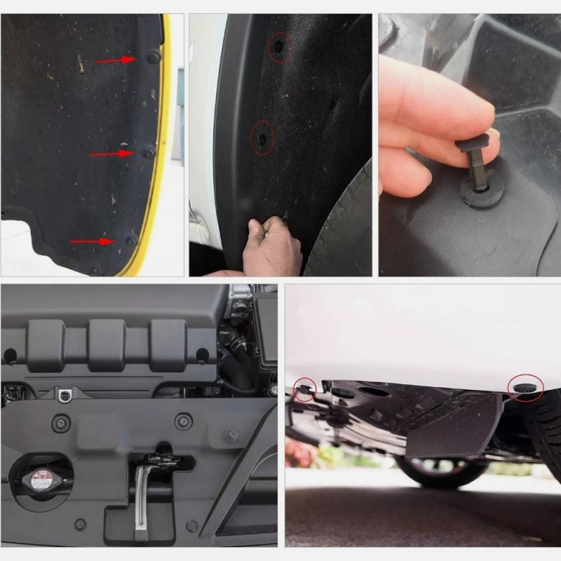 725Pcs Car Push Retainer Clips Universal Push Bumper Fastener Rivet Clips Parts