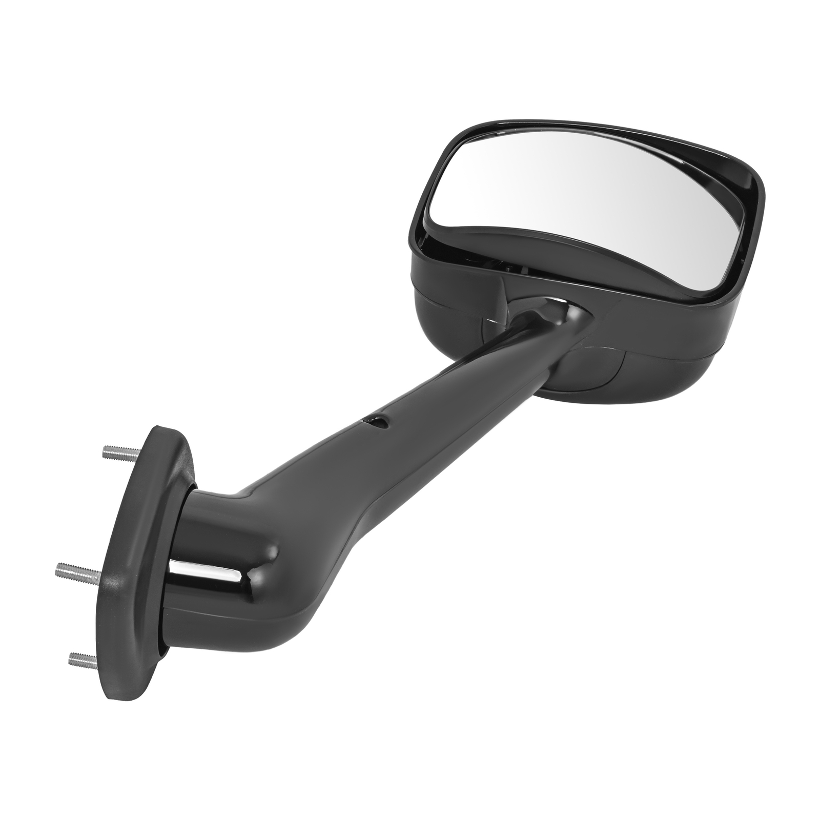 Right Side All Black Hood Mirror For Freightliner Cascadia 2008-2017 ABS+Glass