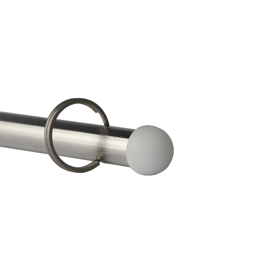 2X 15″ Flag Pole Stainless Steel Flagpole for Marine Boat Truck RV Fit 7/8″ Rail