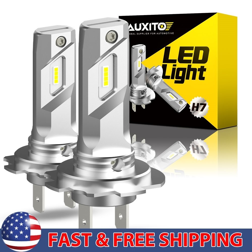 2x H7 LED Headlight Bulb Kit High Low Beam 80000LM Super Bright 6500K White E4
