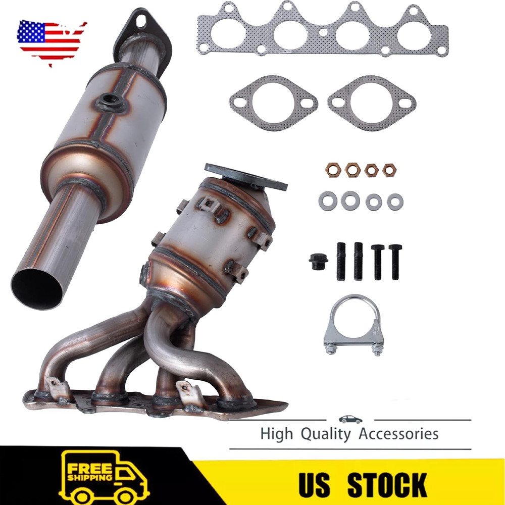 Both Manifold and Rear Catalytic Converter For 2012-19 Kia Soul 1.6L EPA OBDII