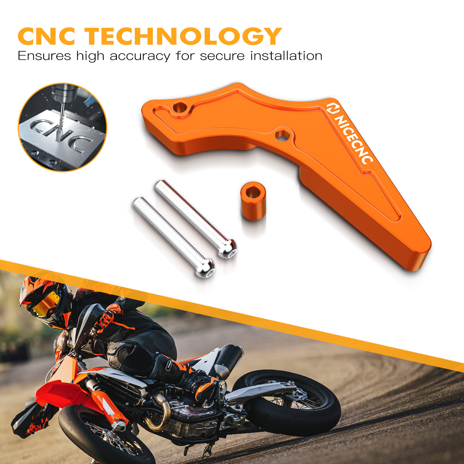 CNC Front Sprocket Cover Case Saver For KTM 250 300 EXC XCW XC-W TPI 2017-2023