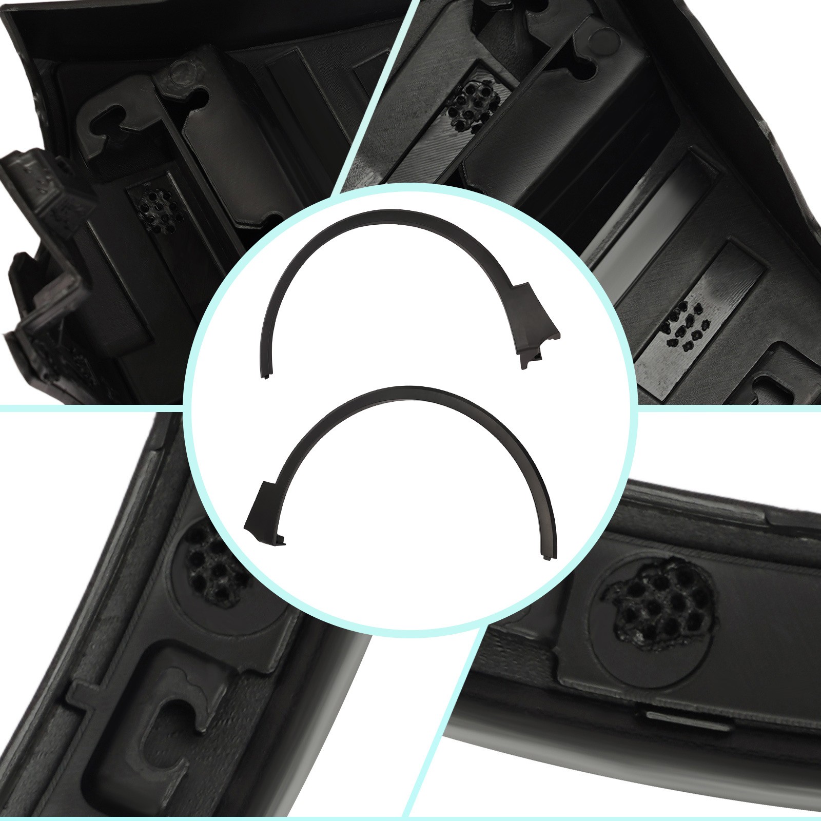 Left & Right Front Fender Trim Pair For 2016-2020 Buick Envision Black PC NEW