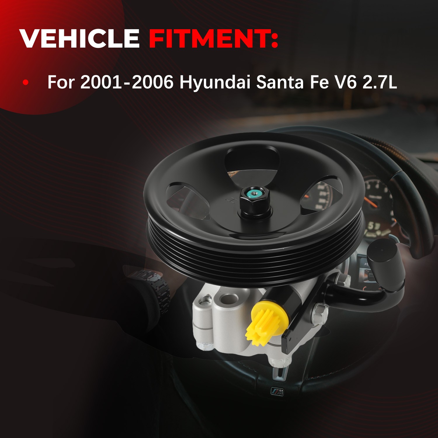 1pc Power Steering Pump for Hyundai Santa Fe 2001-2006 V6 2.7L 21-667 5710026100