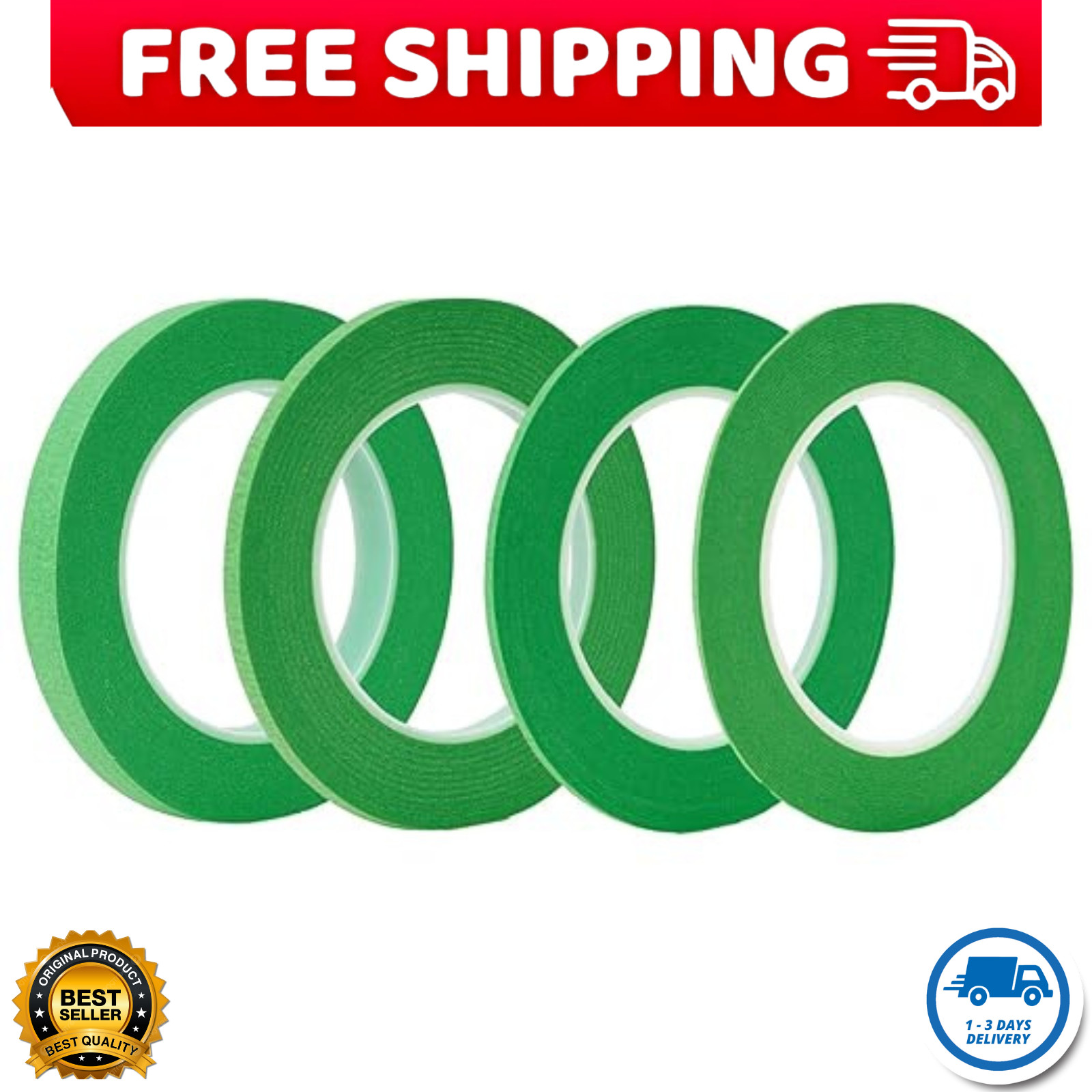 Fine Line Masking Tape DIY Automotive Masking Tape DIY Car Auto Paint 4 Roll…