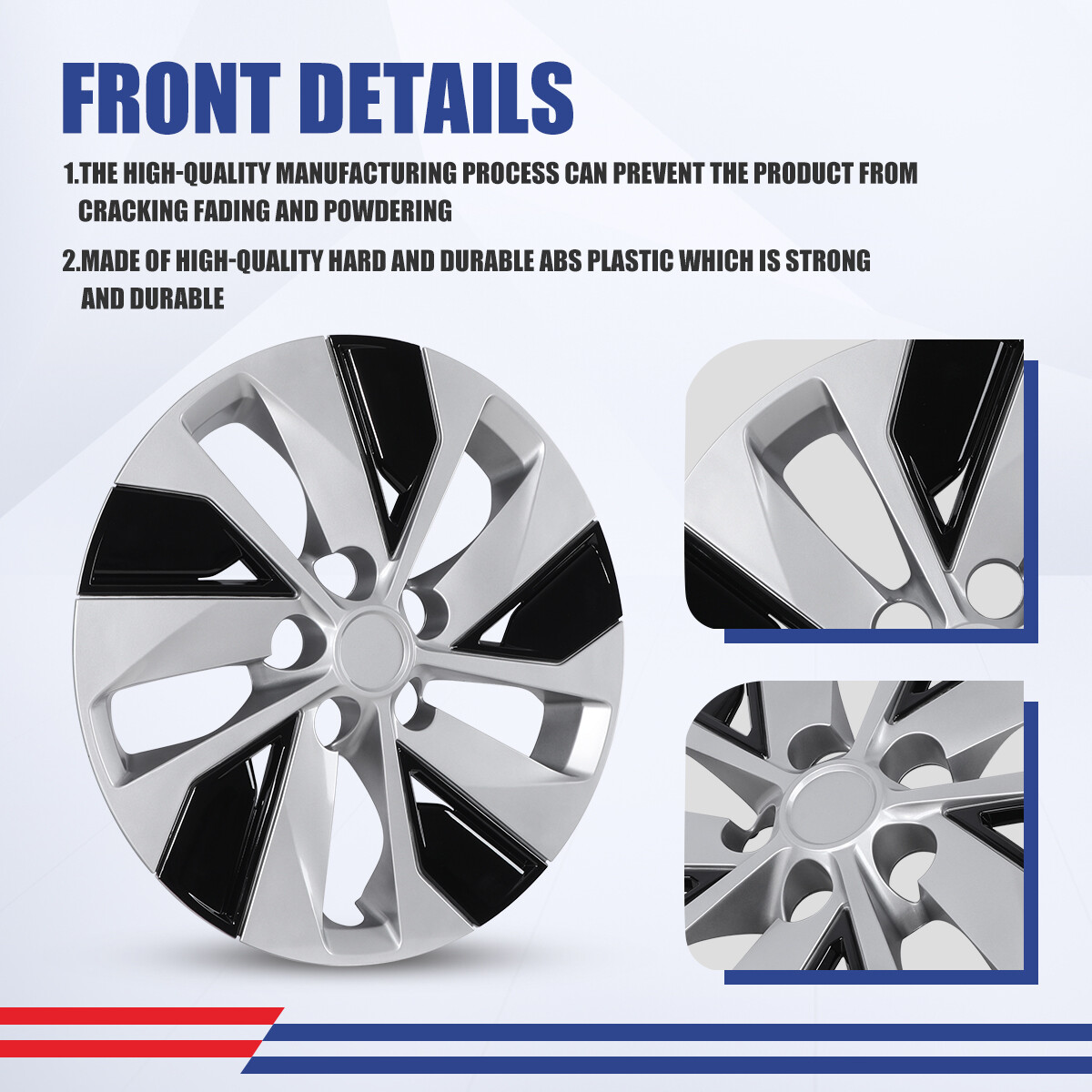 16” Set of 4 Wheel Covers Full Rim Snap On Hubcaps for 2019-2023 Nissan Altima