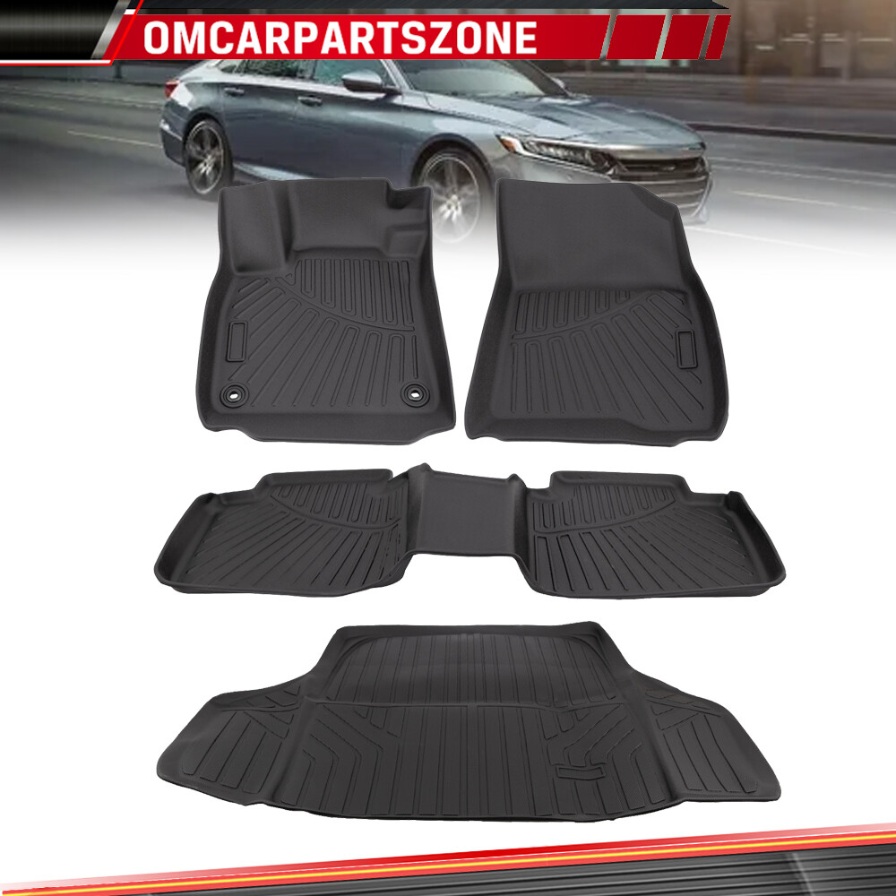 All Weather Car Floor Mats & Trunk Cargo Liner For 2023-2024 Honda Accord/Hybrid