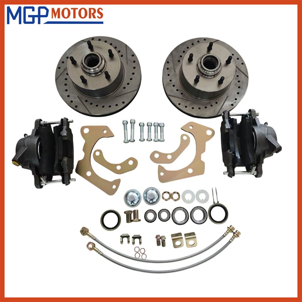 Chevy 1959-64 11 Inch Disc Brake Conversion Kit Loaded Calipers Rotors Hardware