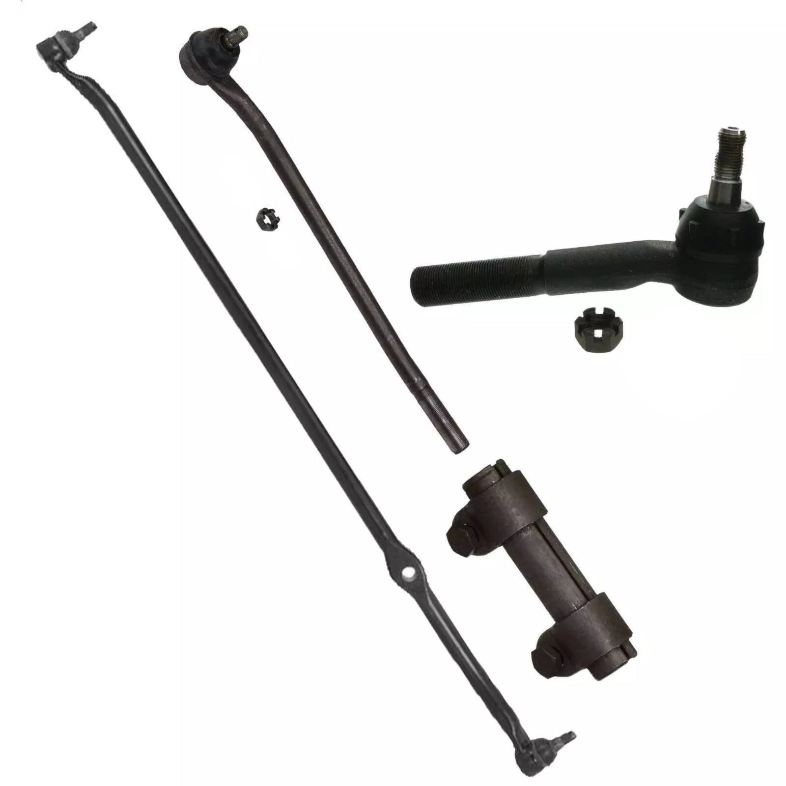 4 Pc Steering Kit F100 F250 65-71 RWD Center Link Tie Rod Ends Sleeves