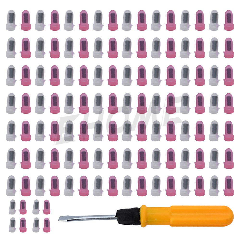 For Screw Nails Tire Patch Plug 61x Car Tubeless Vacuum Tyre Puncture Repair Kit