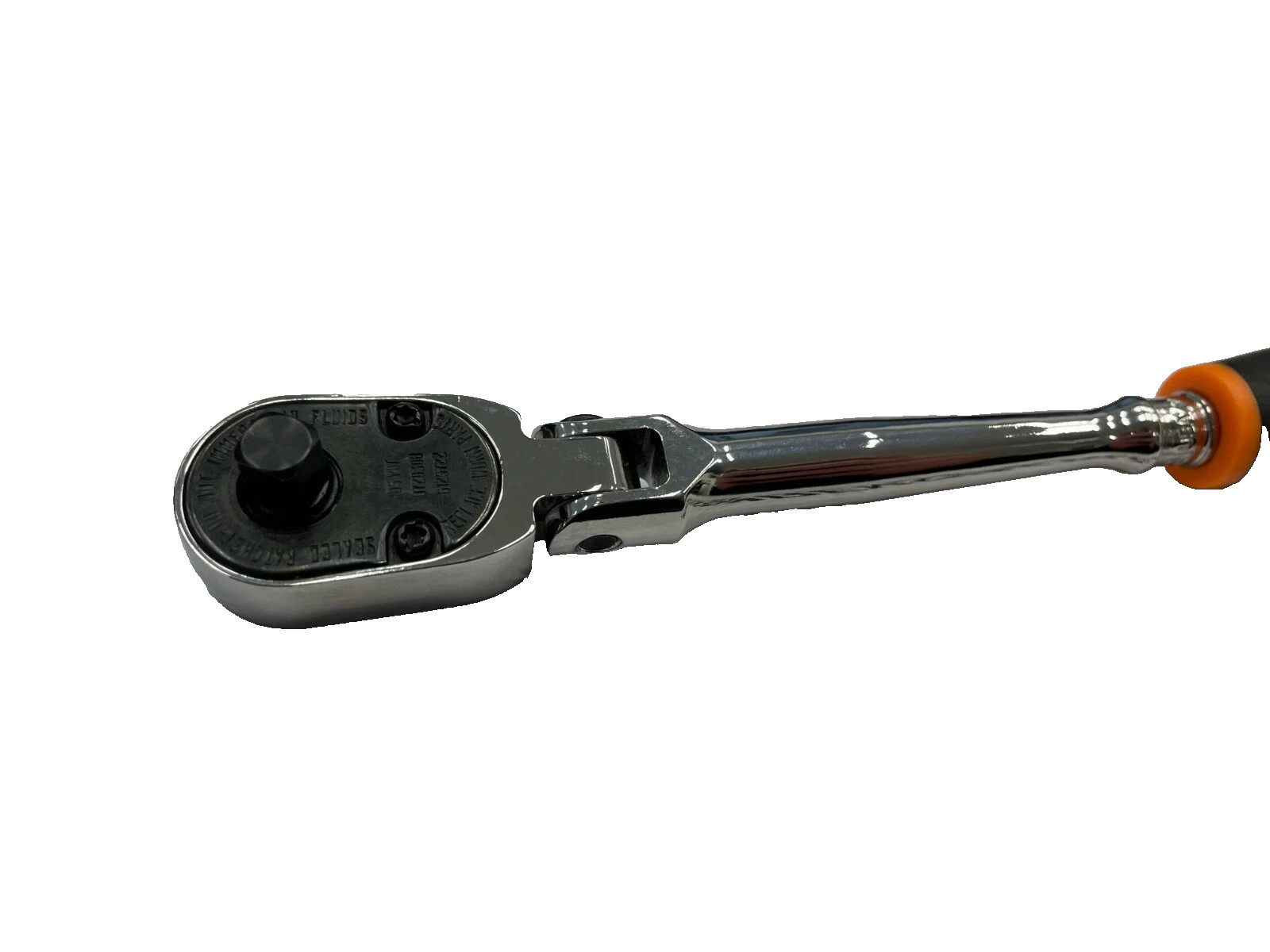 Snap-on ORANGE 1/4″ Drive Long Flex Head Soft Grip Ratchet THLF72O NEW USA