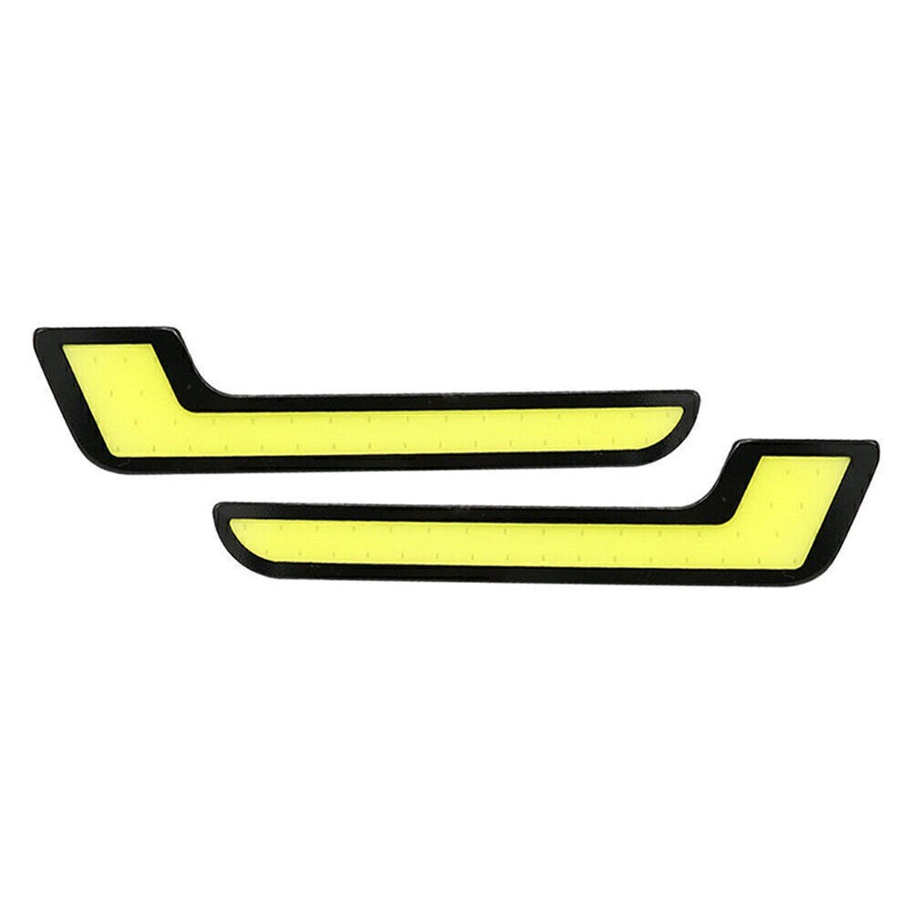 Pair L Shape COB White 12V LED Light Car DRL Daytime Running Light Driving Lamp