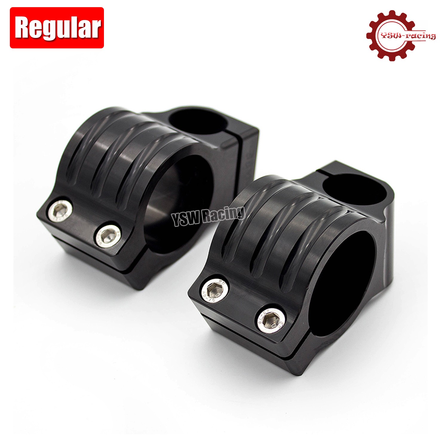 31-55mm Motorcycle Clip-Ons Handlebars Handle Bars Heads Mounts Clamps Black