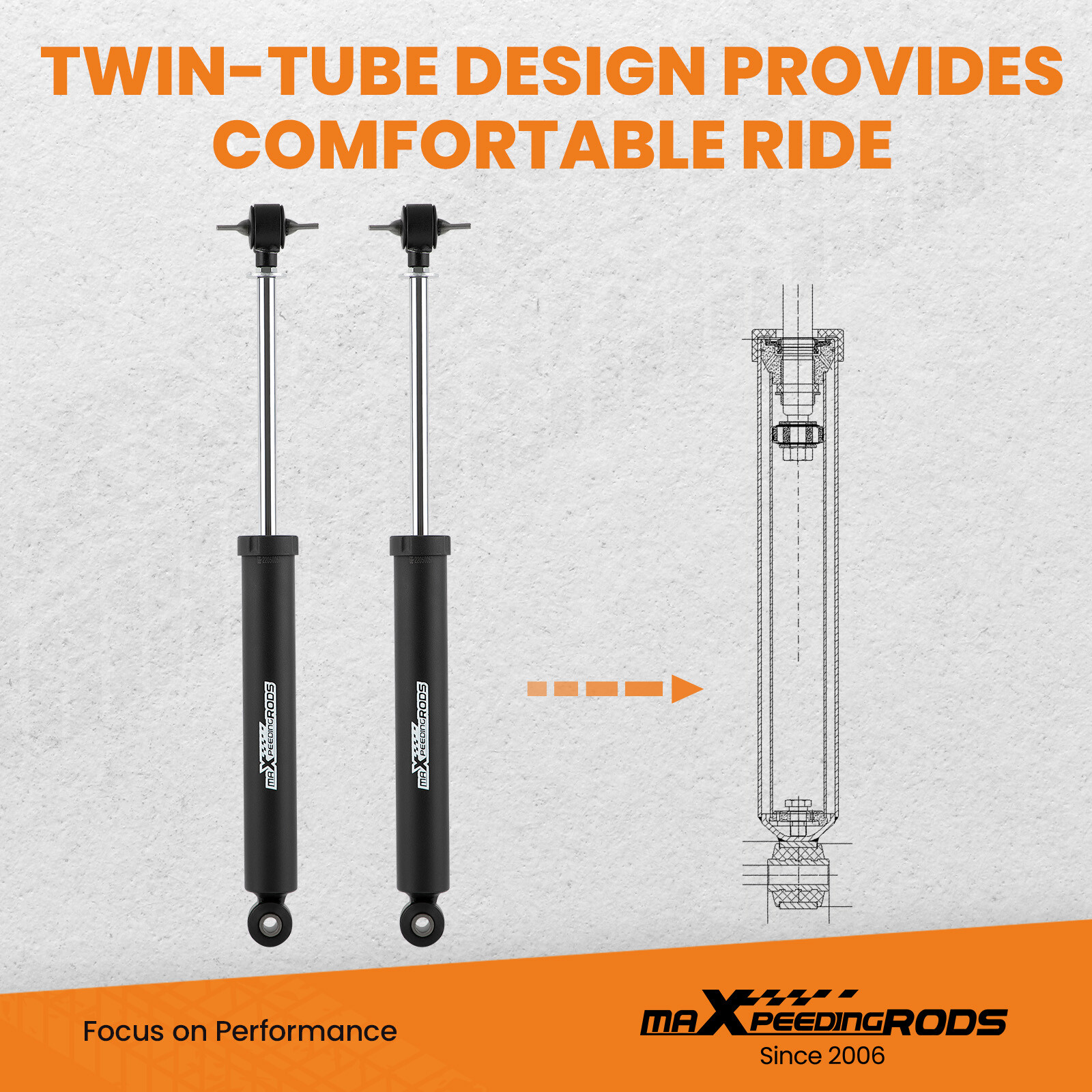 2.5″ Front 2″ Rear Suspension Lift Kit For Toyota Tundra 2WD 4WD 2000-2006