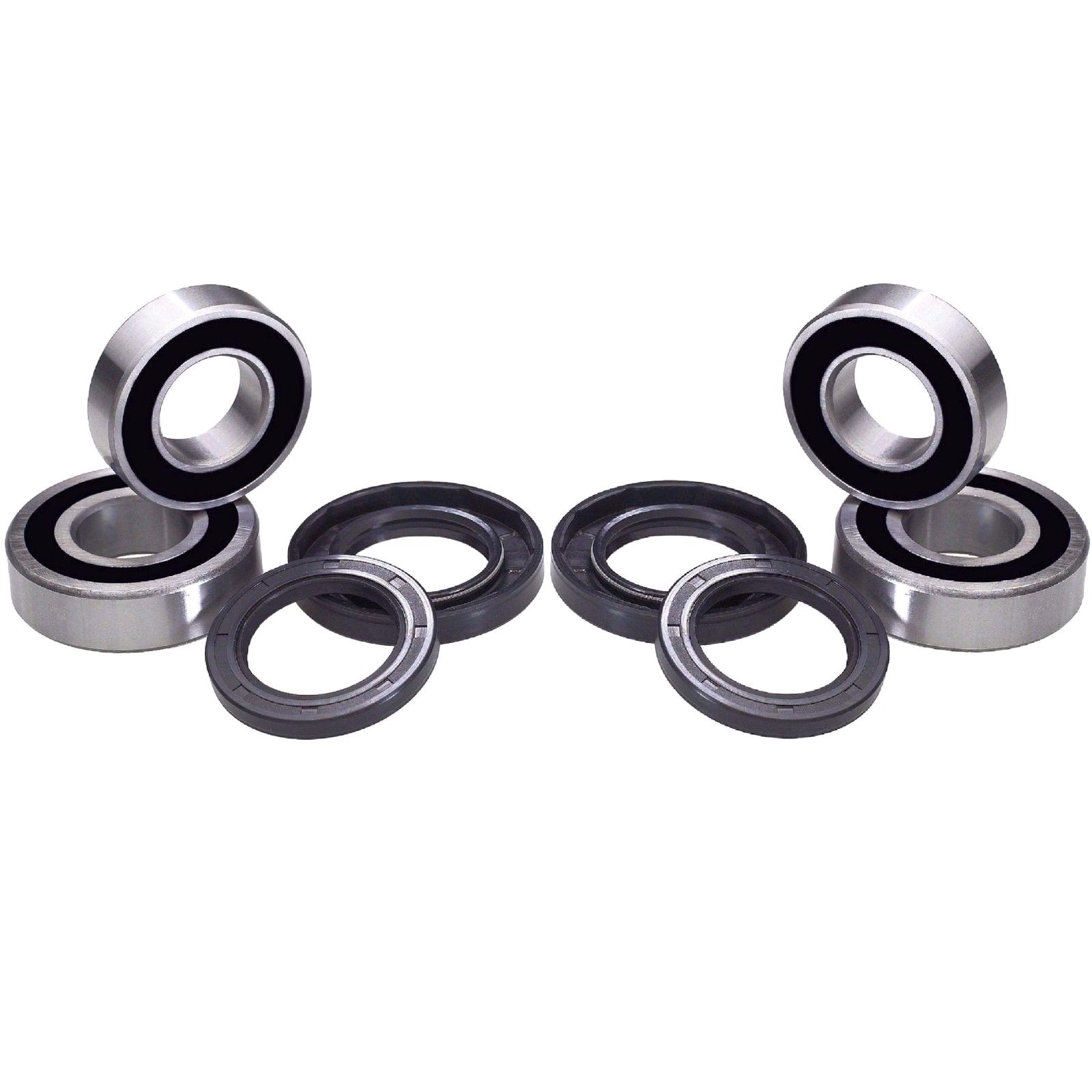 Both Front Wheel Bearing Seal Kits for Suzuki LT-Z400 LTZ400 Z400 LTZ400Z