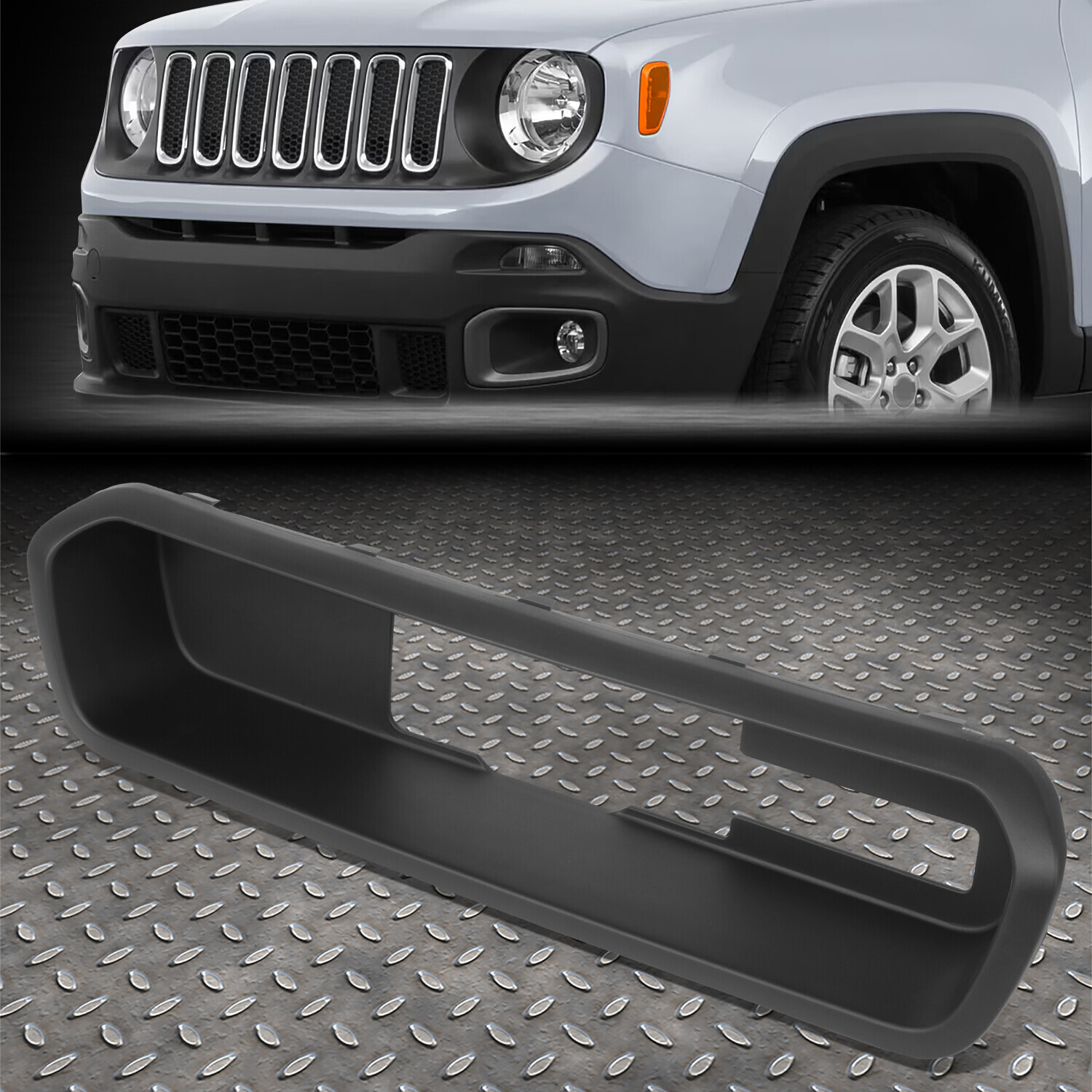 For 15-23 Jeep Renegade Factory Style Rear Bumper Tow Hitch Cover Replacement