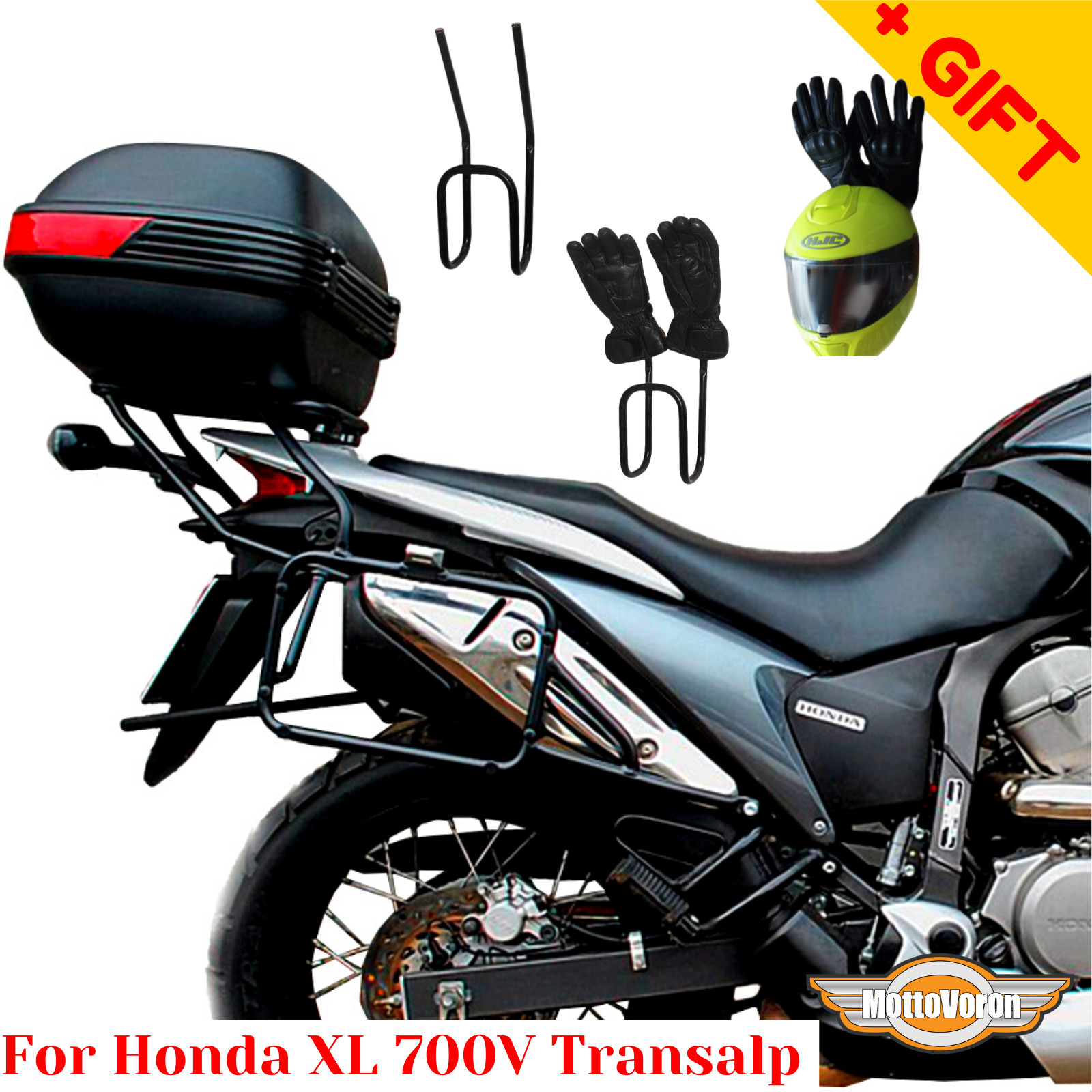 For Honda XL 700 V Transalp rack luggage system side carrier XL700 Transalp,Gift