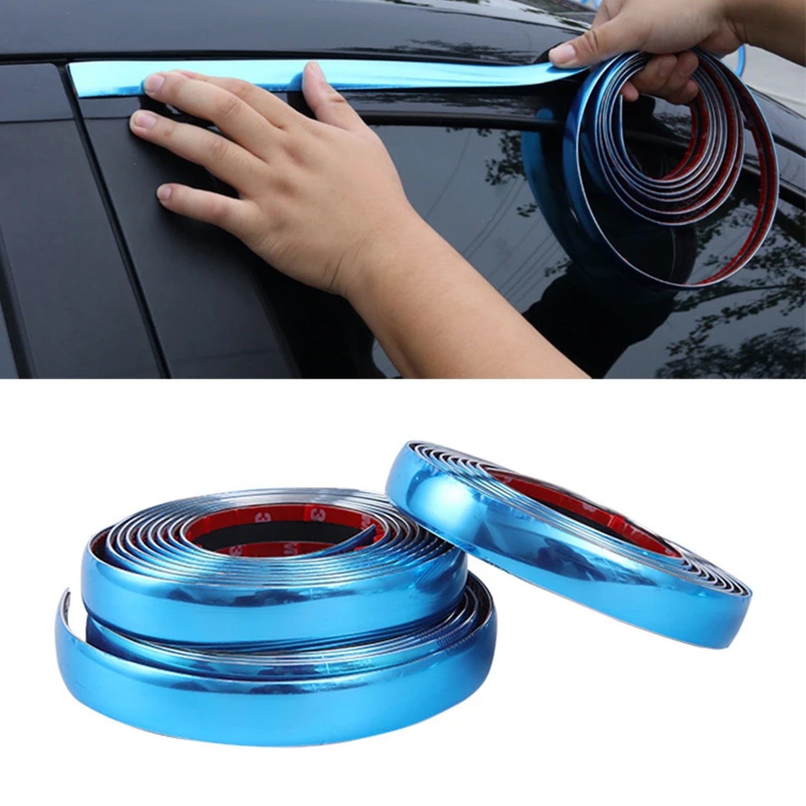 1” 16FT Chrome Trim Molding Strip Car Door Window Bumper Side Trime Protector