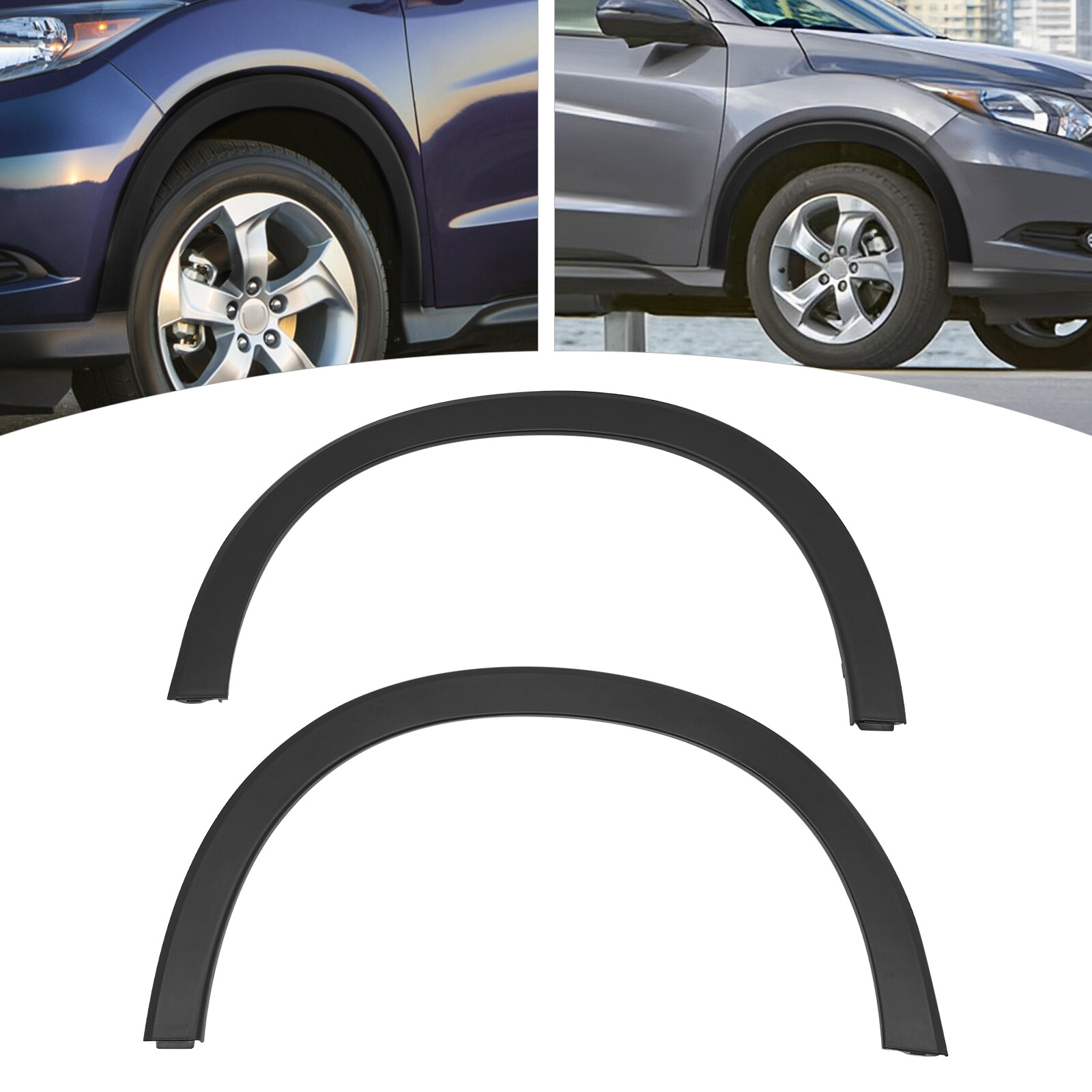1 Pair Front Fender Flares for 2016-2021 2022-Honda HR-V Wheel Arch Molding Trim