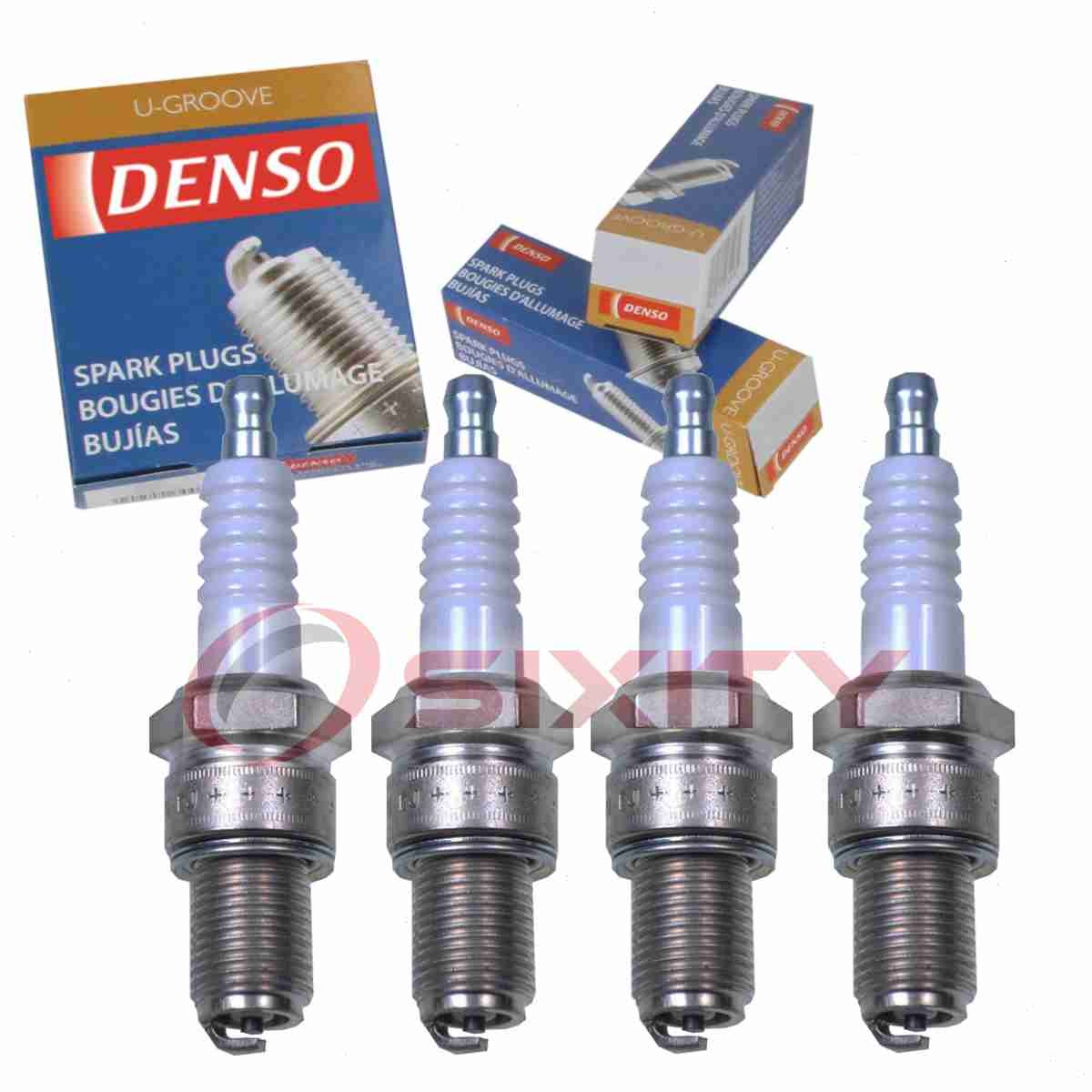 4 pc DENSO 4033 Standard U-Groove Spark Plugs for W24ESR-U 999 170 128 90 fo