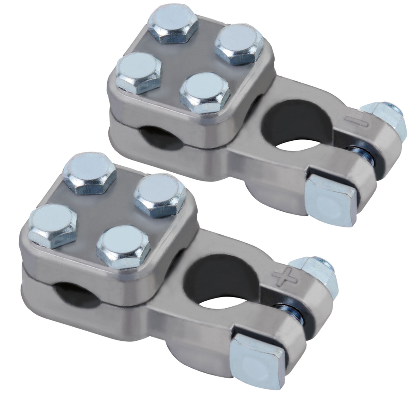 03359 Positive & Negative 2 – 4/0 AWG 3-Way Top Post Commercial Battery Terminal