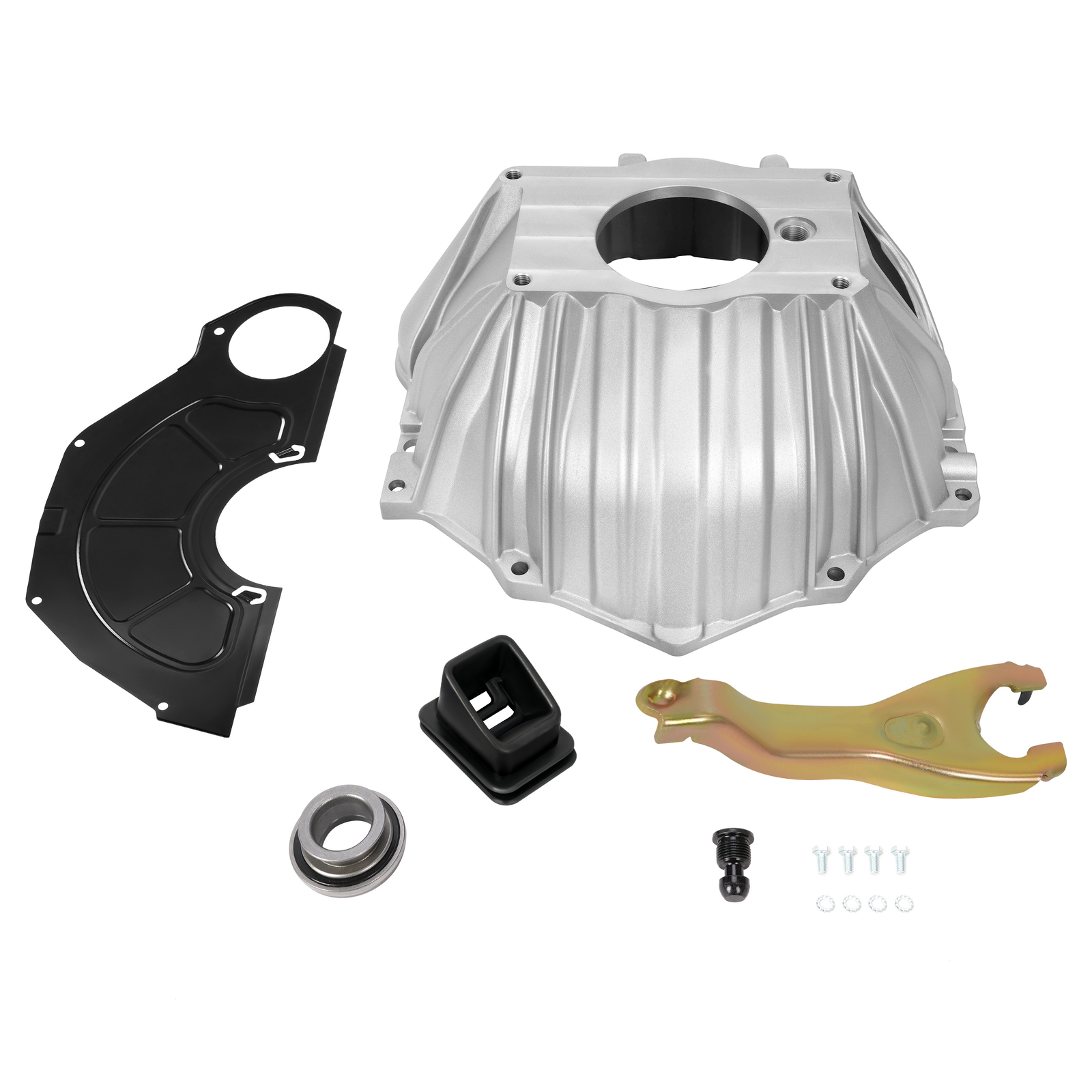 FOR CHEVY BELL HOUSING KIT & 11″ CLUTCH FORK & THROWOUT BEARING & COVER #3899621