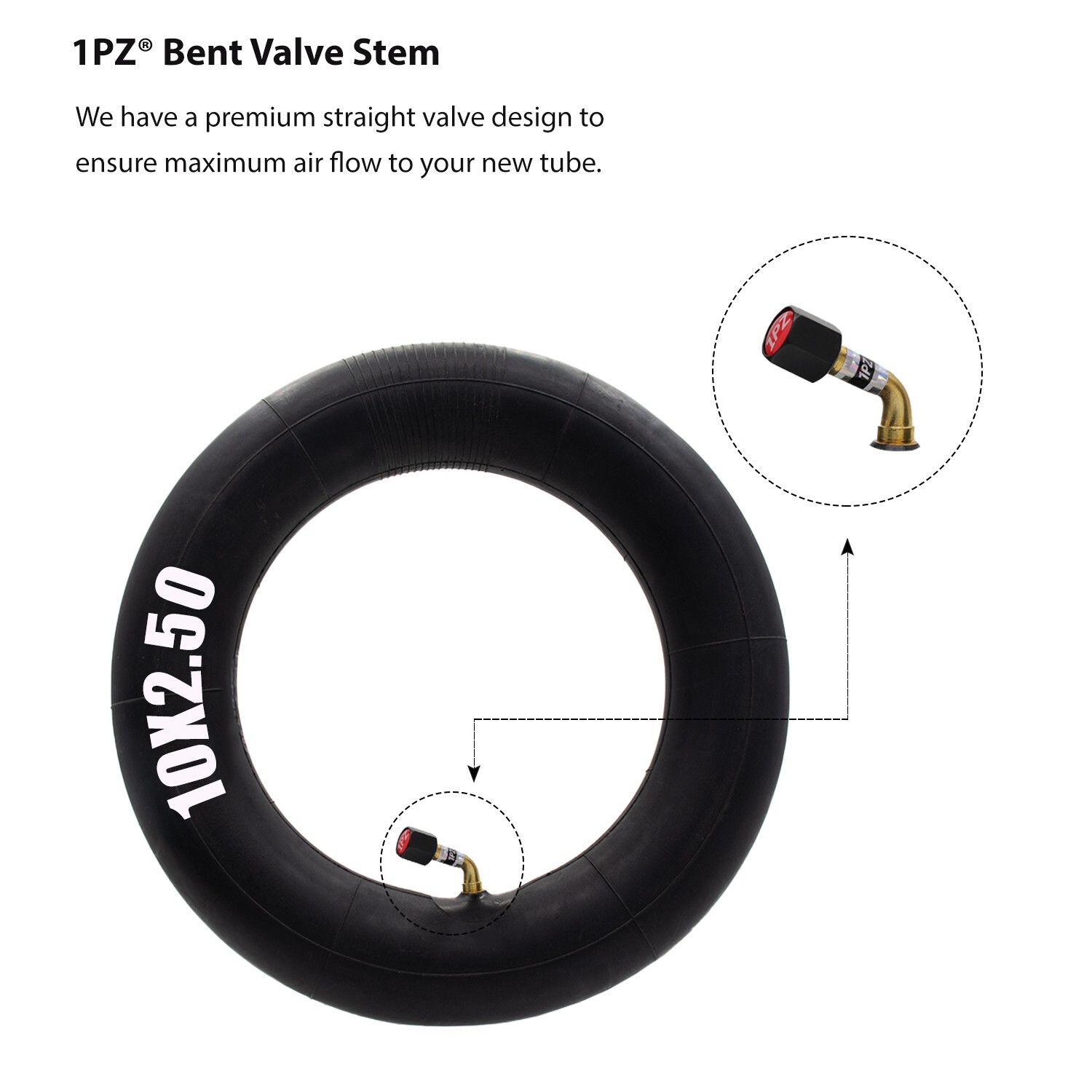 4pcs 10×2.5 & 10×2.50 Inner Tube for 10×3 & 255×80 & 80/65-6 Electric Scooter