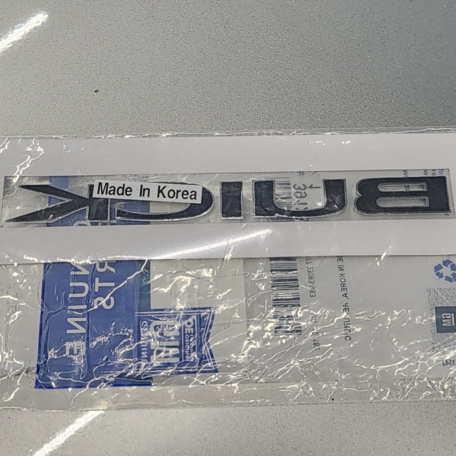 BUICK GM OEM Nameplate ” BUICK ” 3912-3812