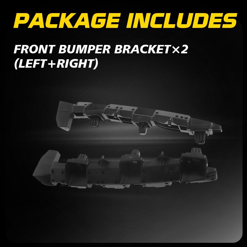 Pair Front Left Right Side Bumper Bracket Support Set For 2012-16 Subaru Impreza