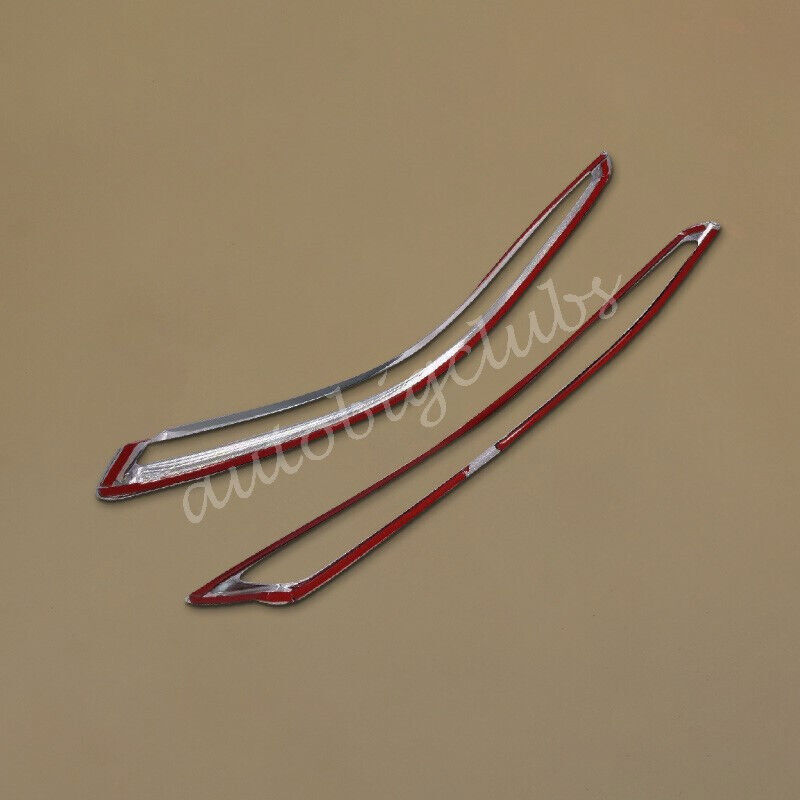 For Audi Q3 2019-23 Chrome ABS Rear Fog Light Cover Moulding Trim Accessories 2x