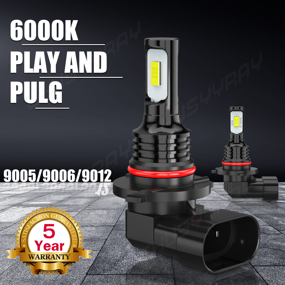 For Ram 1500 2011-2018 LED Headlight KIT Hi Lo Beam + Fog Light Bulbs 360000LM