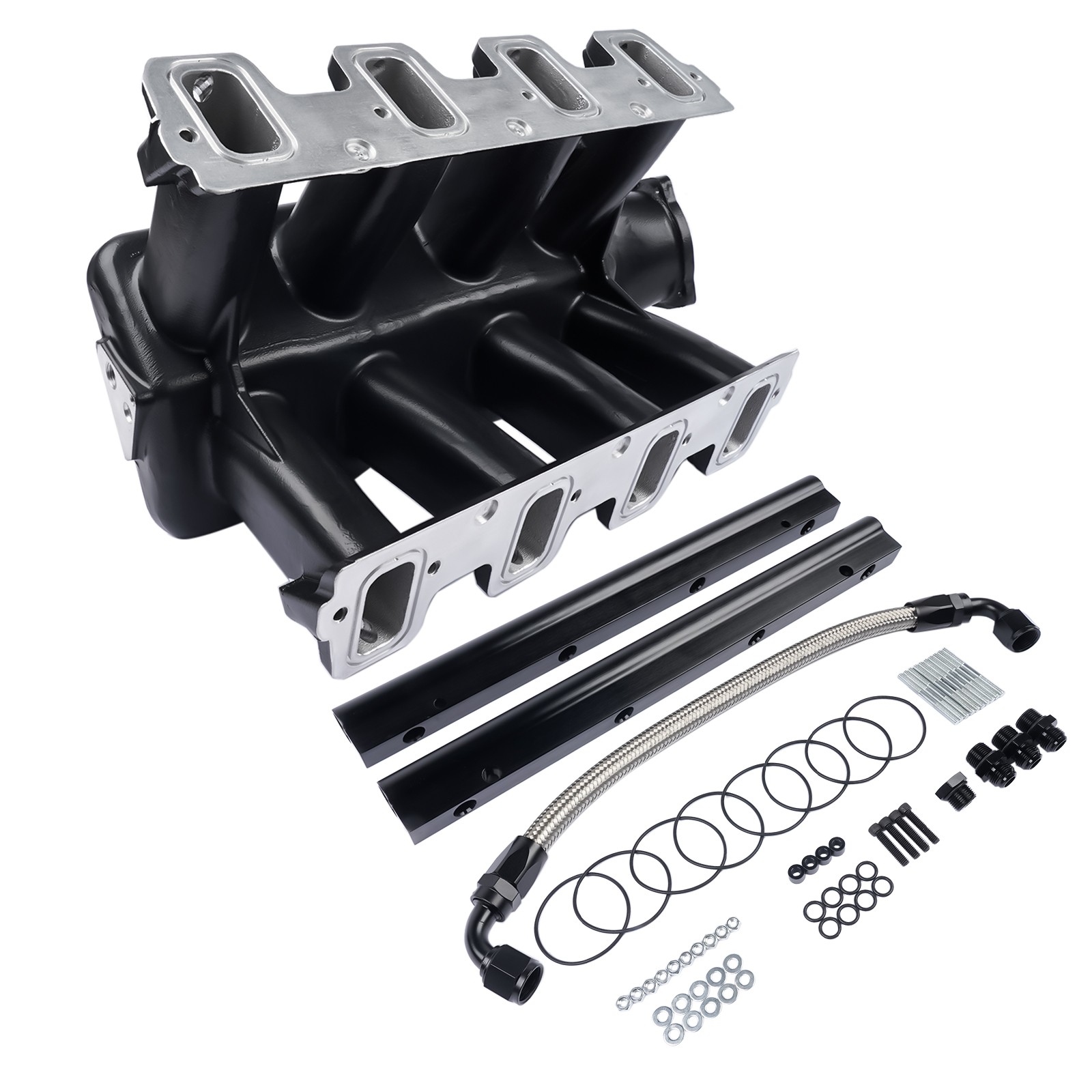 EFI LS Hi-Ram Multi-Port Intake Manifold for Chevy Small Block Gen III/IV Black