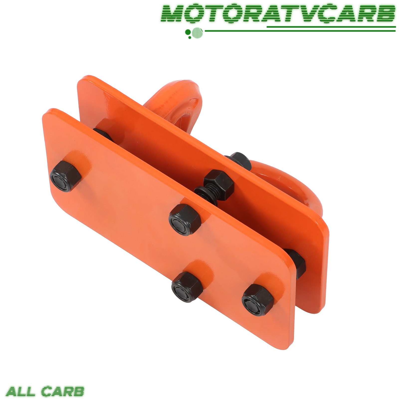 ALL-CARB Hooks with Tie Down Ring Grade 70 Forged Steel Bolt on Grab Hook 2 Pcs