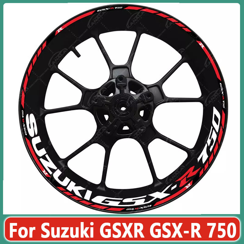 For Suzuki GSXR GSX-R 750 Wheel Hub Rim Decorative Decal Reflective Sticker