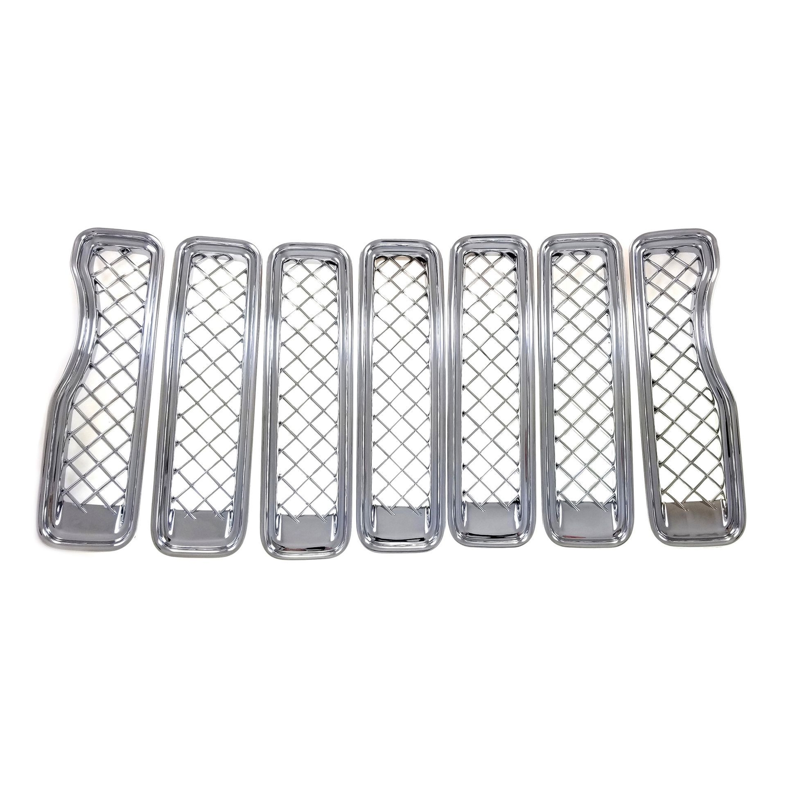 Patented Overlay Chrome Grille fit 2018-2023 Jeep Wrangler Sahara/Rubicon