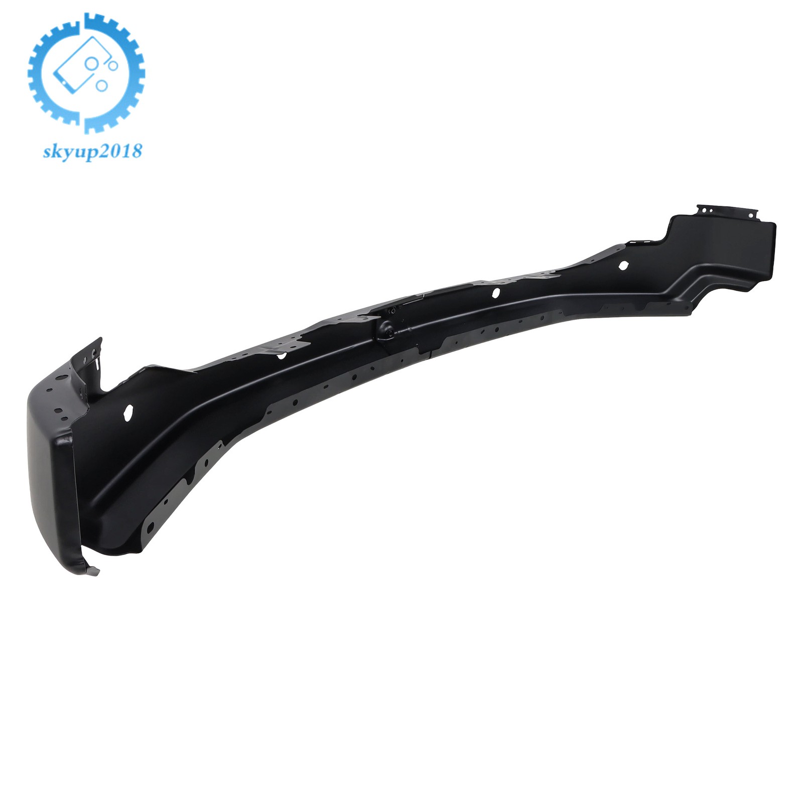 GM1002899 Black Split Front Bumper With Sensor Holes For GMC Sierra 1500 2022-25
