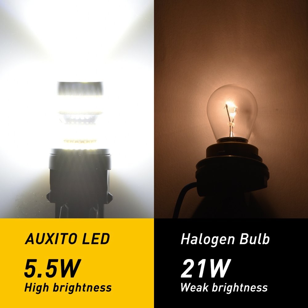 3157 3156 4157 LED Backup Reverse Light Bulb Bright 6000K White Lamp 54 Series