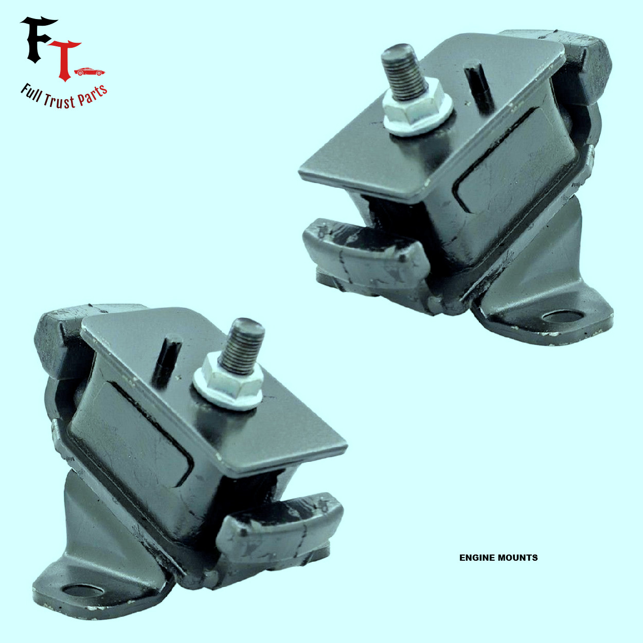 FITS: 2000-2004 TOYOTA TACOMA 3.4L, V6 — FRONT RIGHT & FRONT LEFT ENGINE MOUNTS