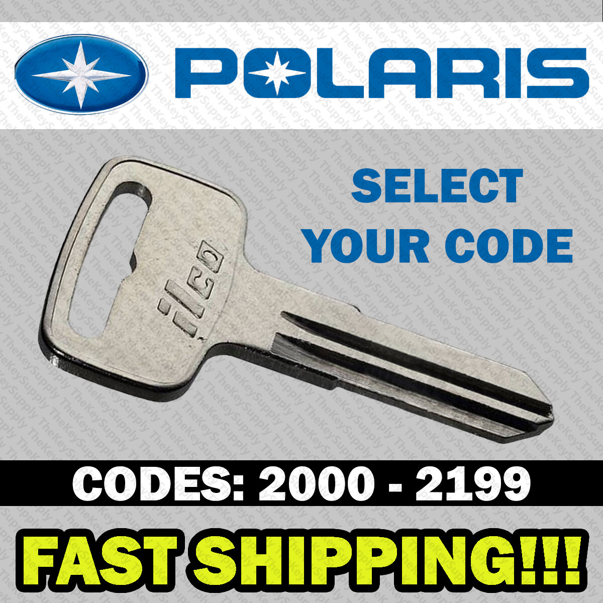 Polaris ATV Ranger RZR Snowmobile Key Cut to Your Code 2000 – 2198