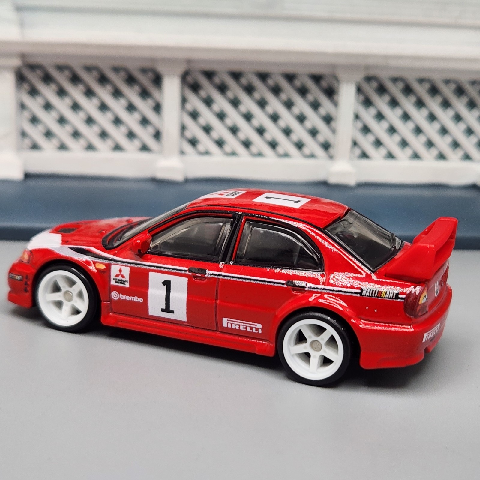 2000 Mitsubishi Lancer Evolution VI Red Custom 1/64 Scale ? AWESOME GIFT?