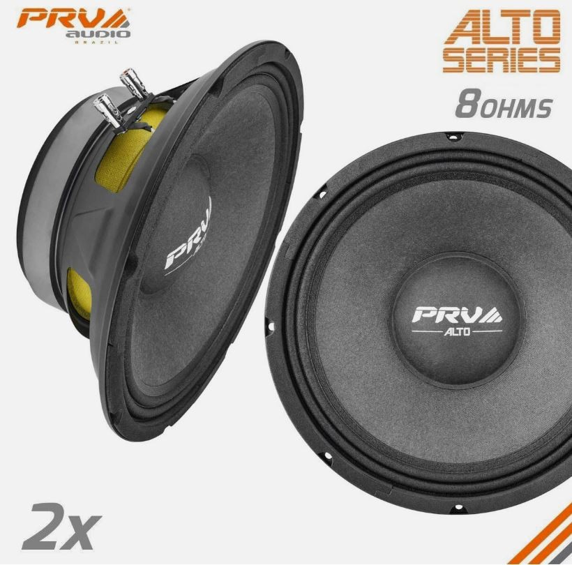 (2) PRV AUDIO 10MR650A 10” ALTO SHALLOW PRO AUDIO MID RANGE SPEAKERS 8Ω (1 PAIR)