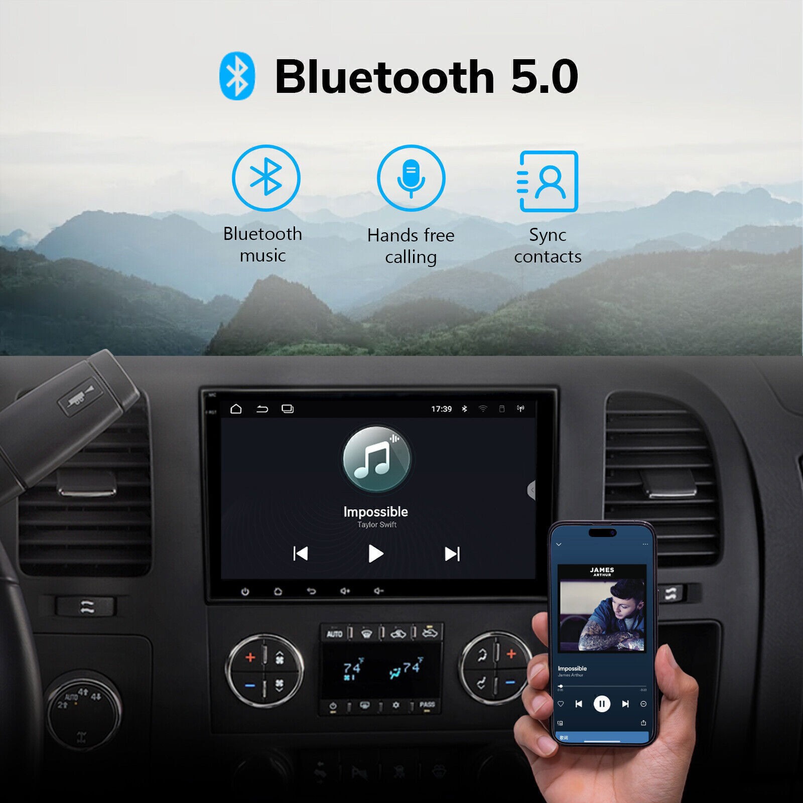 Para 2002-2006 Gmc Envoy 10.1″ Wireless Radio Apple Android Carplay Auto 4+64G