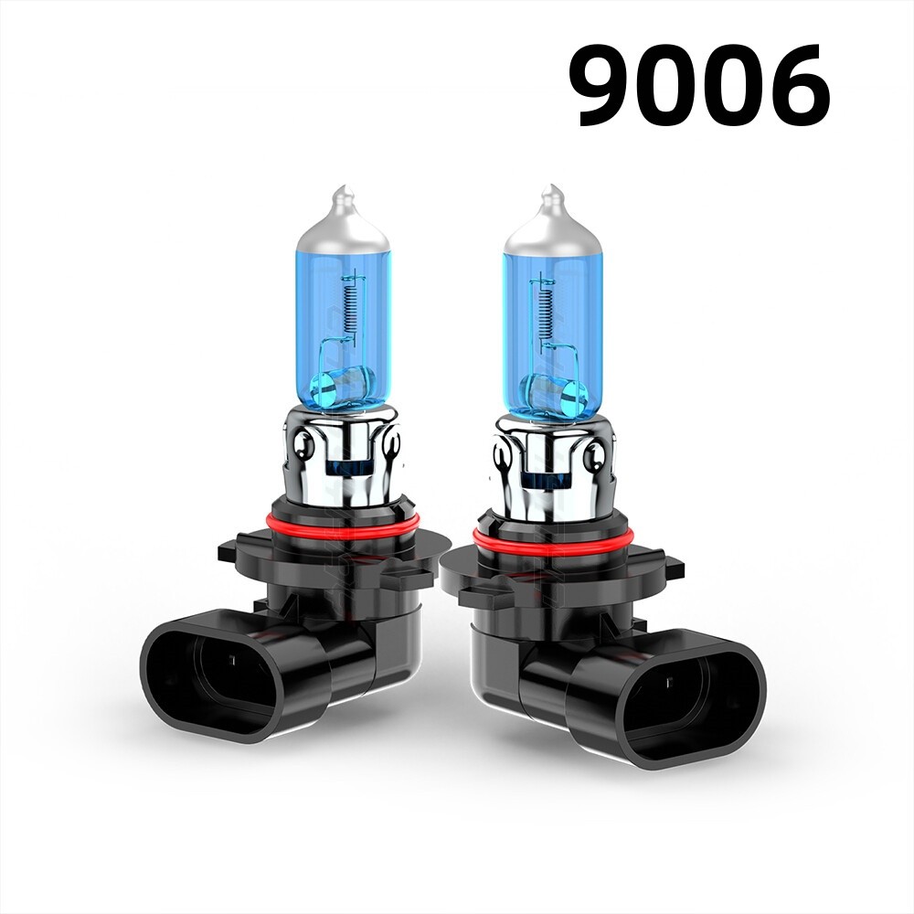 Car Front 9006 HB4 Low Beam Lamp 2Pcs 12-24V 100W 6000K Bright Headlight Bulbs